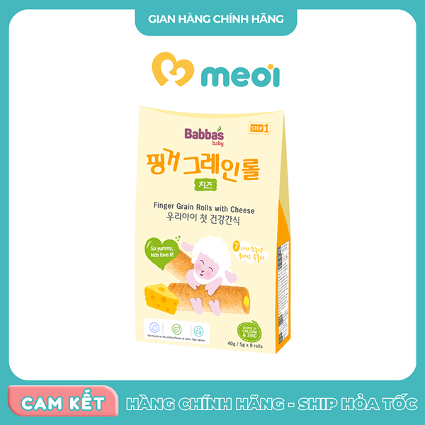 Bánh ngũ cốc Babba's vị phomai 40g 8M+
