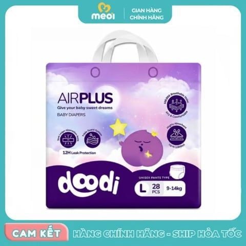  Bỉm Quần Điều Hòa Doodi AirPlus Siêu Thấm Đêm 