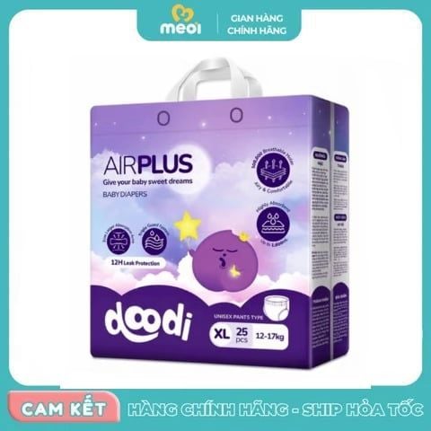  Bỉm Quần Điều Hòa Doodi AirPlus Siêu Thấm Đêm 