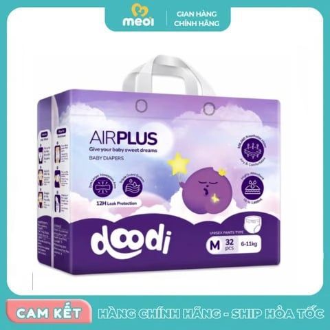  Bỉm Quần Điều Hòa Doodi AirPlus Siêu Thấm Đêm 