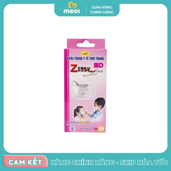  Khẩu trang y tế Zessy size S1 hộp 20 chiếc 