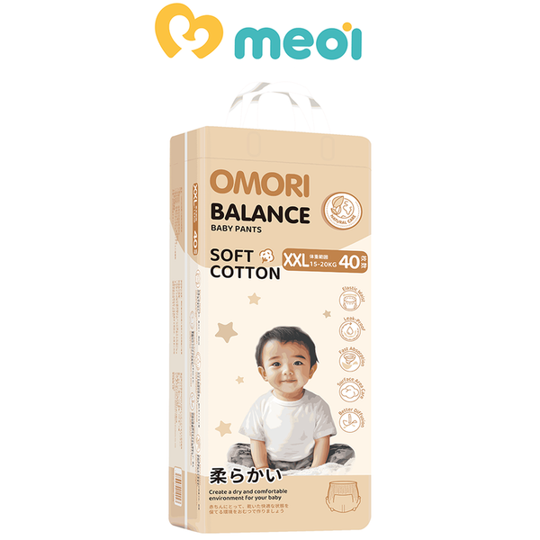 Bỉm quần Omori Balance size XXL40 (15-20kg)