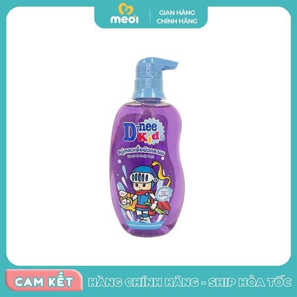  Sữa tắm gội toàn thân Kids D-nee 400ml tím 
