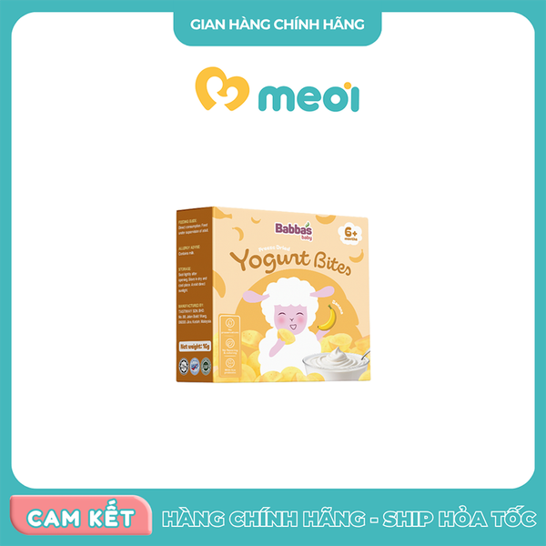 Sữa chua sấy lạnh Babba's vị chuối 16g 6M+