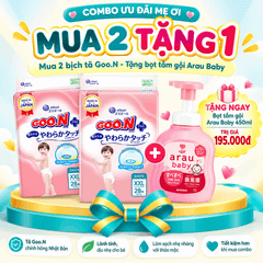 Combo Goo.N Mua 2 Tặng 1 Sữa Tắm Arau Baby