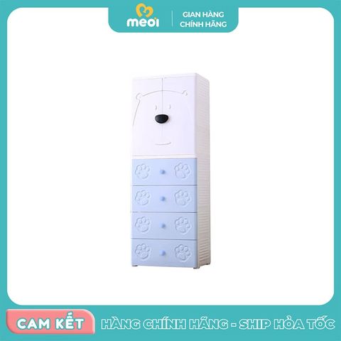  Tủ quần áo 5 tầng hình gấu xanh Royalcare 