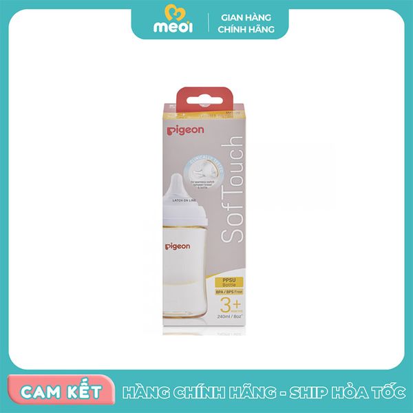  Bình sữa Pigeon Softouch PPSU Plus WN3 240ml 