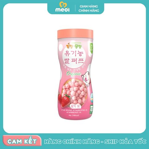  Bánh bi tan organic Happy Food vị dâu 