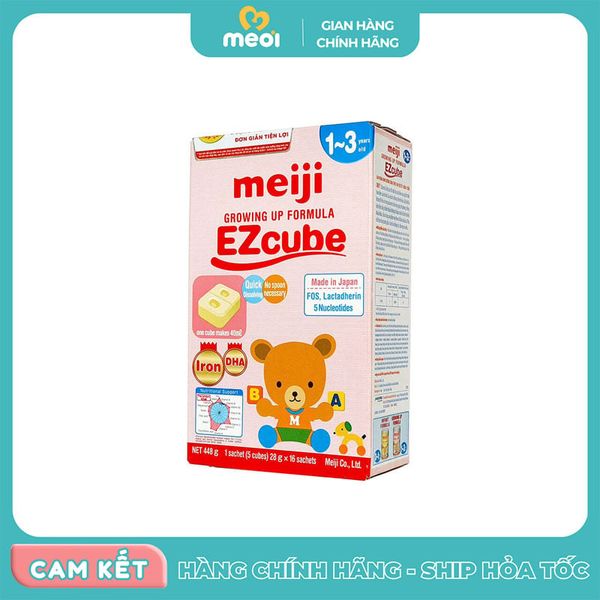  (Lẻ 1 thanh) Sữa Meiji thanh Nhập Khẩu số 1 (28g) cho bé từ 1-3 tuổi 