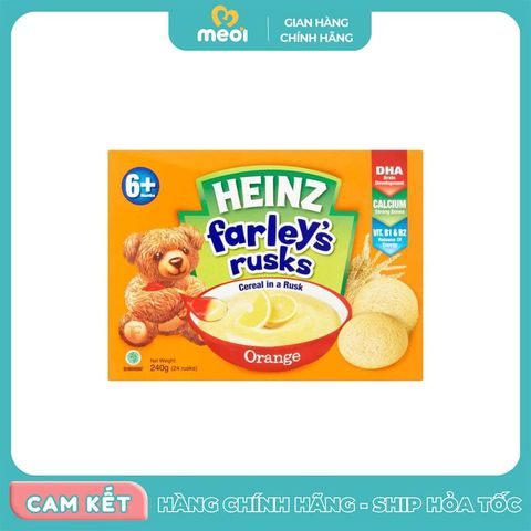  Bánh ăn dặm Heinz Farley's Rusks vị cam 6m+ 