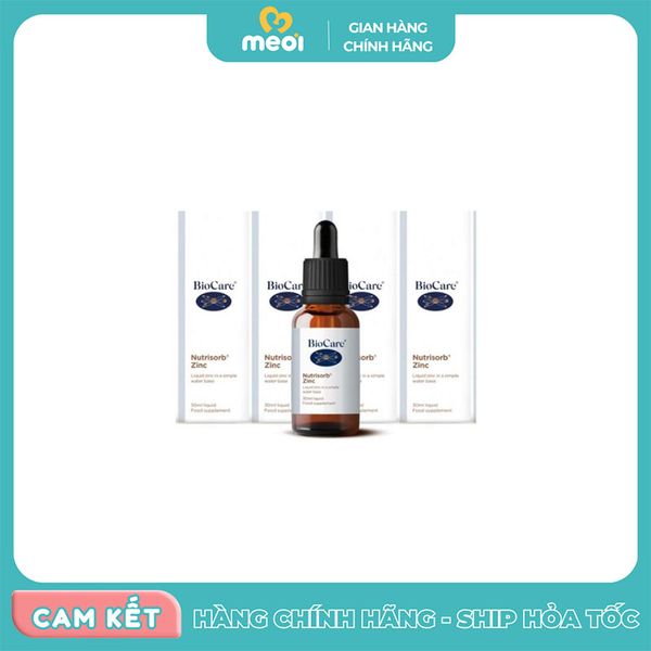  Kẽm dạng giọt BioCare Zinc With Vitamin C 30ml 