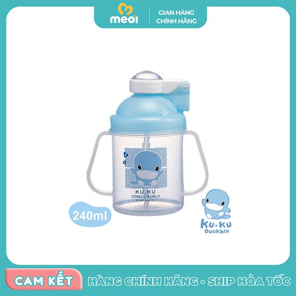  Bình tập uống có tay cầm xanh,hồng Ku-Ku 5462 