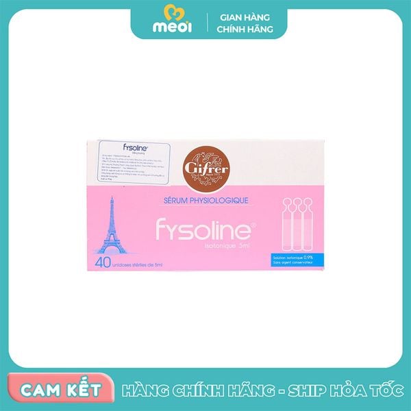  Nhỏ mắt Pháp Fysoline 0,9%(vỉ 10 ống) 