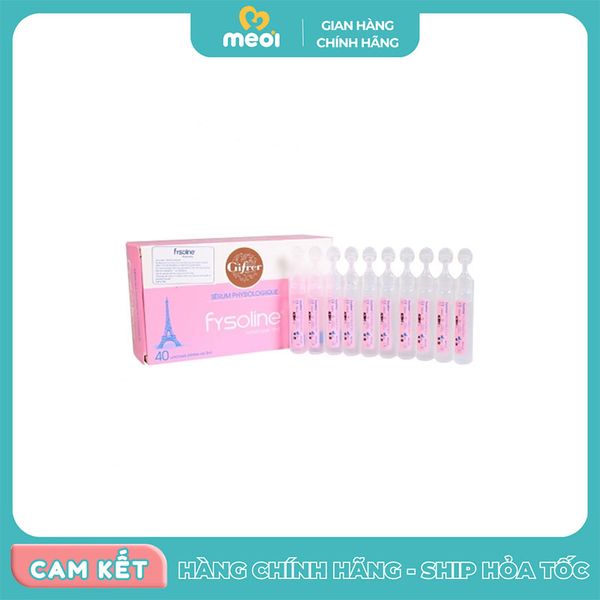  Nhỏ mắt Pháp Fysoline 0,9%(vỉ 10 ống) 
