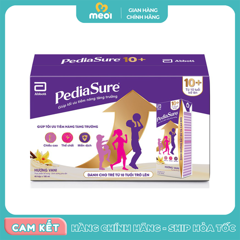  Sữa nước Pediasure pha sẵn hương vani 180ml vỉ 4 