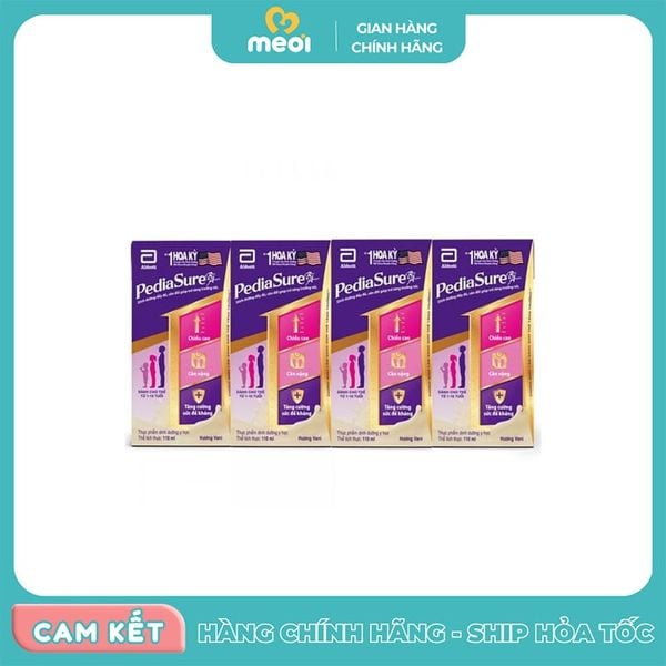  Sữa bột Pediasure pha sẵn 110ml/vỉ 4 