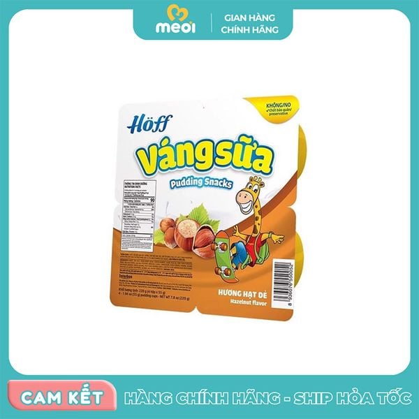  Váng sữa Hoff vị hạt dẻ vỉ 4 hộp 