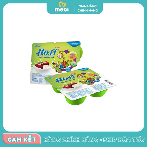  Sữa chua Hoff vị táo vỉ 4 hộp 