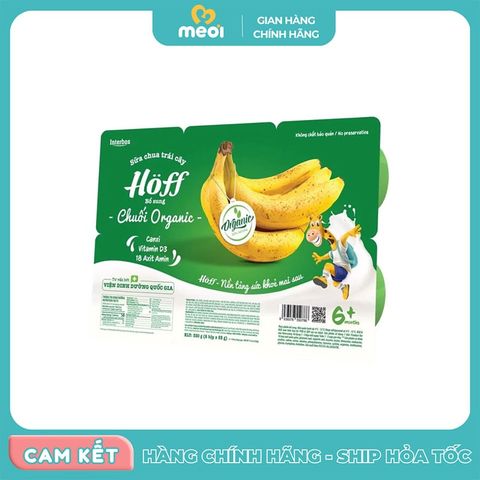  Sữa chua Hoff Organic Chuối vỉ 6*8 