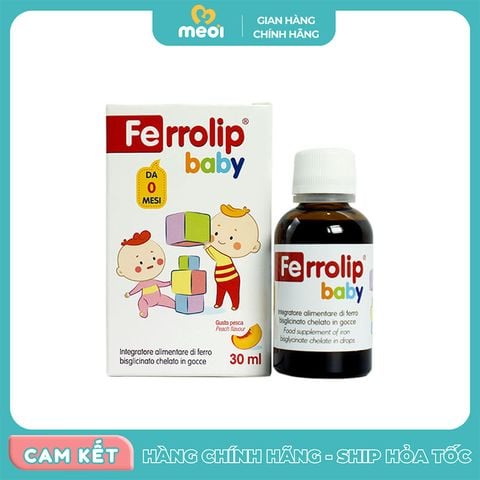 Sắt hữu cơ dành cho bé Ferrolip baby 30ml