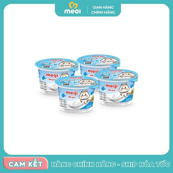 Sữa chua ăn Meiji vị tự nhiên lốc 4 