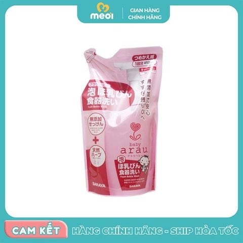  Nước rửa bình thảo mộc dạng túi 450ml Arau 
