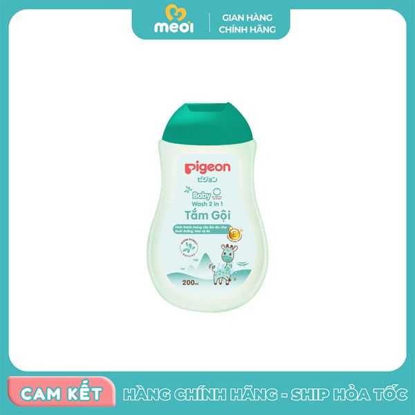  Sữa tắm gội chiết xuất jojoba 200ml Pigeon 