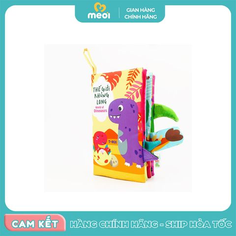  Sách vải đoán đuôi Thế giới khủng long Pipo 