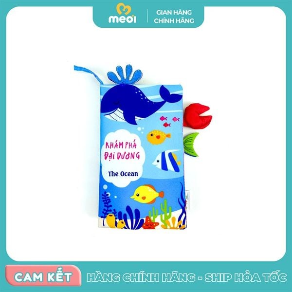 Sách vải đoán đuôi Khám phá đại dương Pipo