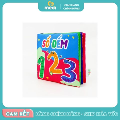  Sách vải 12x12cm Số đếm Pipo 