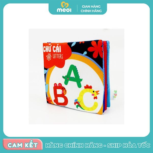 Sách vải 12x12cm Chữ cái Pipo
