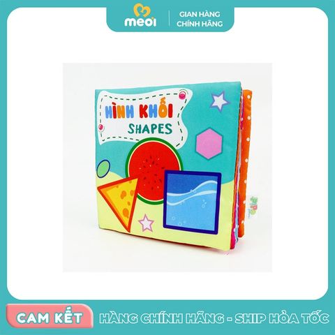  Sách vải 12x12cm Hình khối Pipo 