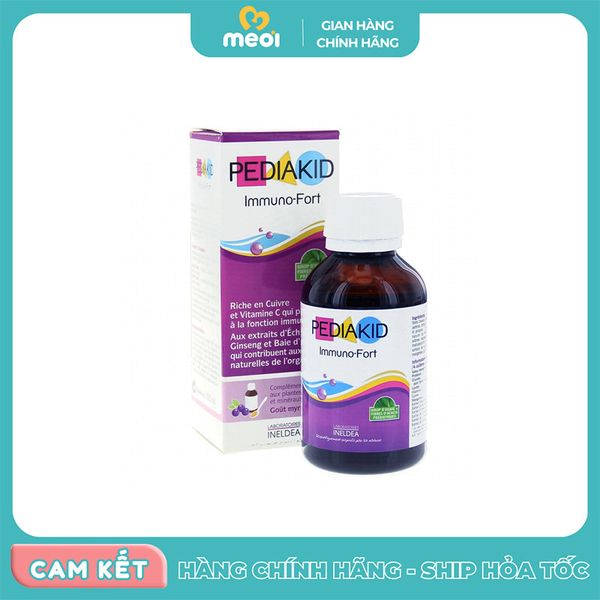  Siro tăng đề kháng Pediakid Immuno Fort (125ml) 