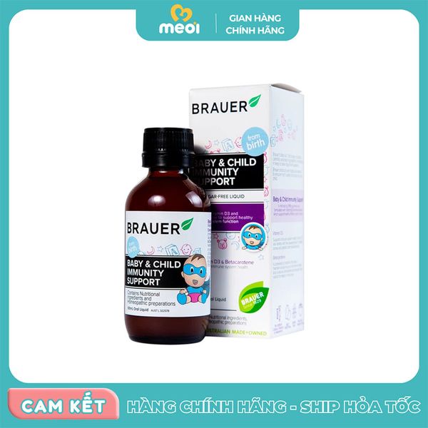  Siro Tăng Sức Đề Kháng Brauer Baby & Child Immunity ( từ 6M) 