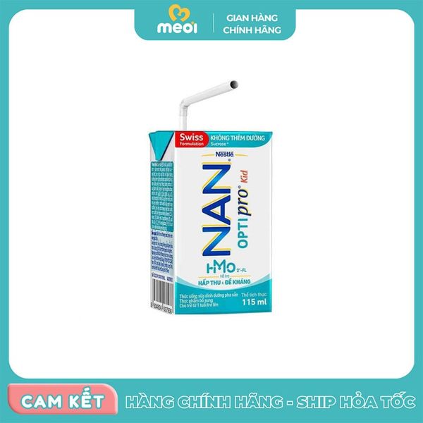  Sữa bột pha sẵn Nan 115ml (vỉ 6 hộp) có thẻ cào 
