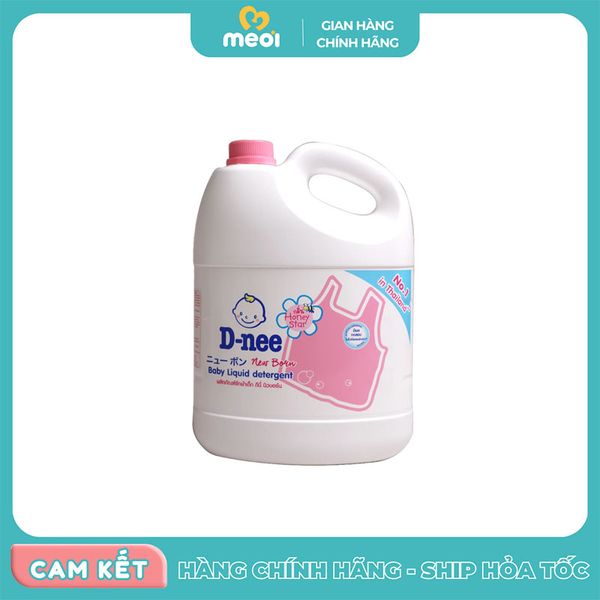  Nước giặt quần áo D-nee 3l màu hồng 