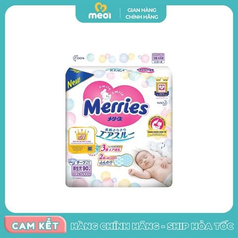  Tã dán sơ sinh Merries 