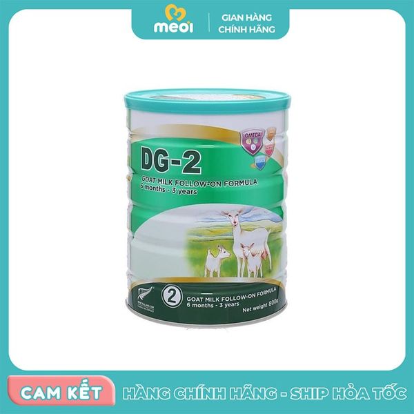  Sữa dê công thức DG số 2 800g (6 - 36 tháng) 
