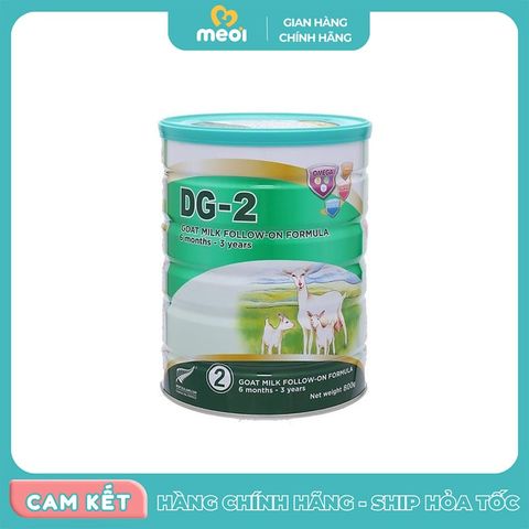  Sữa dê công thức DG số 2 800g (6 - 36 tháng) 