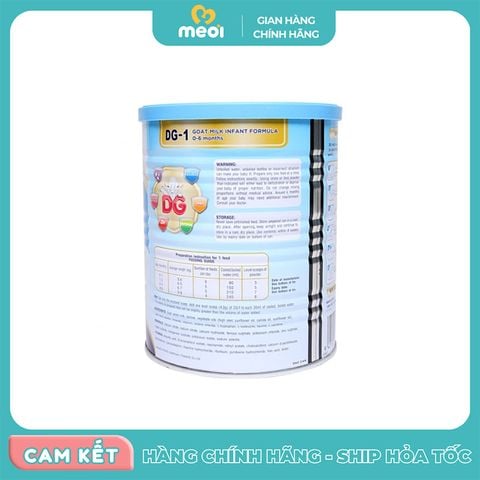  Sữa dê công thức DG-1 400g (0 - 6 tháng) 
