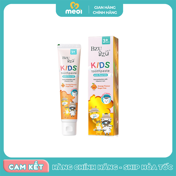 KĐR Bzu Bzu chứa fluoride hương cam 50g 3Y+