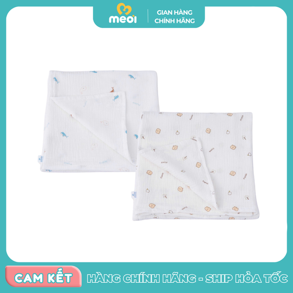  Khăn đa năng Piumie muslin 2 lớp 