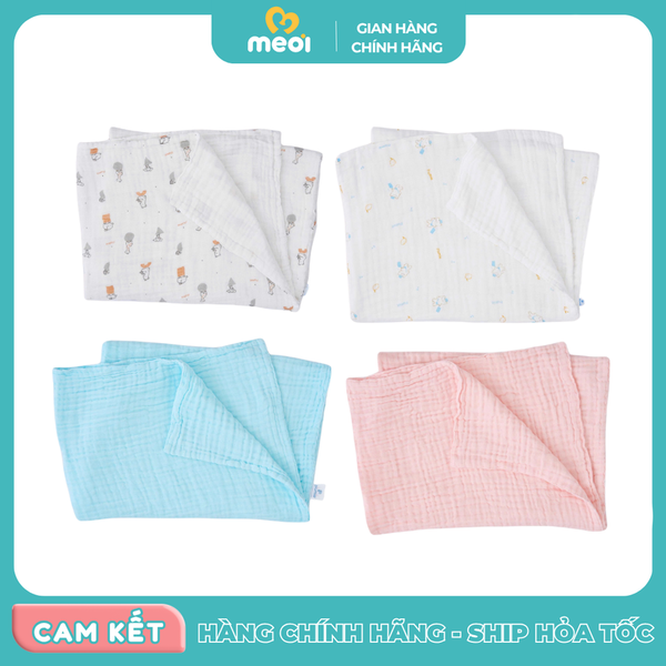  Khăn đa năng Piumie Muslin nhăn 6 lớp 