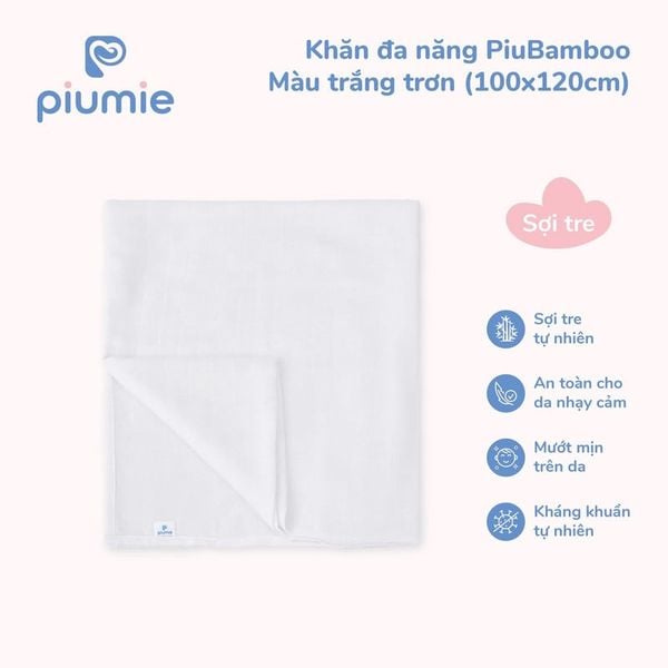  Khăn đa năng Piumie sợi tre 