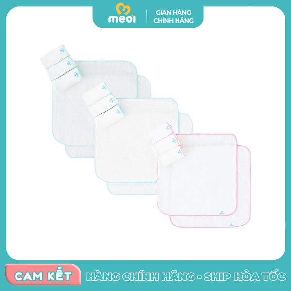  Khăn sữa Piumie gạc xô cotton 3 lớp 