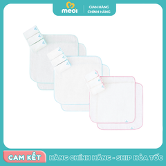 Khăn sữa Piumie gạc xô cotton 3 lớp