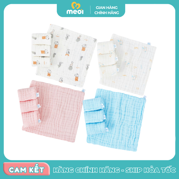  Khăn sữa Piumie muslin nhăn 6 lớp 