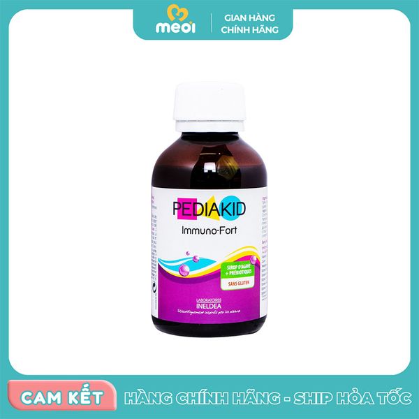  Siro tăng đề kháng Pediakid Immuno Fort (125ml) 