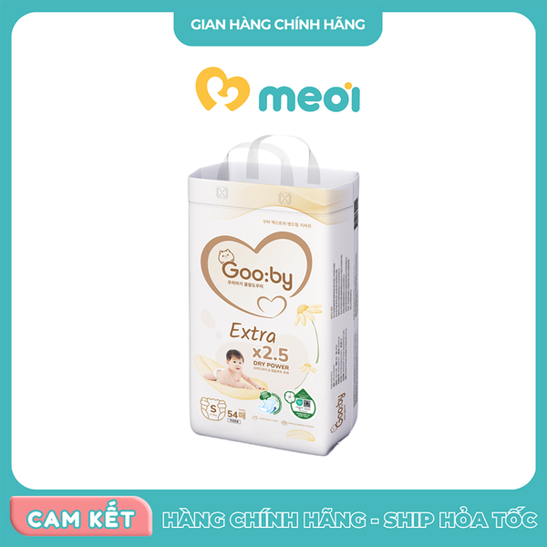 Bỉm dán siêu mỏng Gooby Extra S54 (4-8kg)