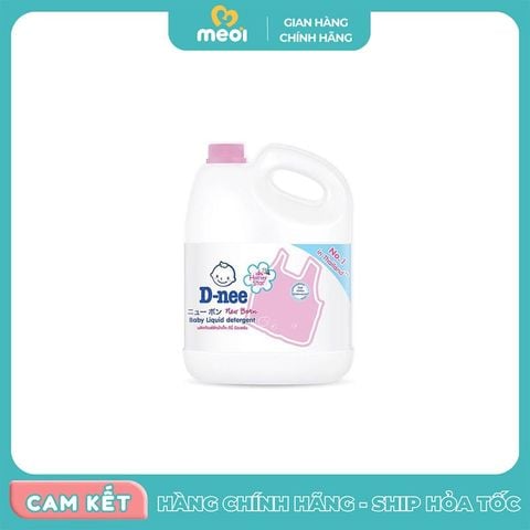  Nước giặt quần áo D-nee 3l màu hồng 